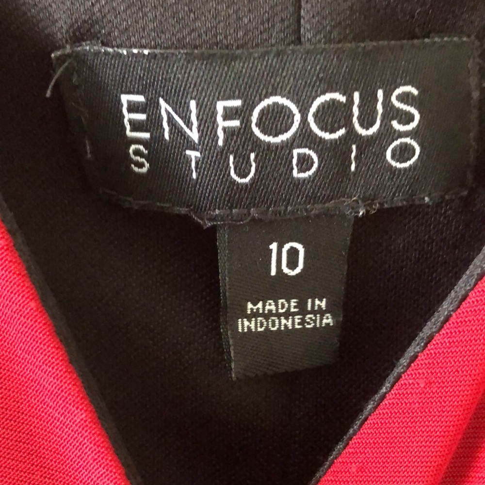 Enfocus Studio Red Dress - Picture 2 of 5